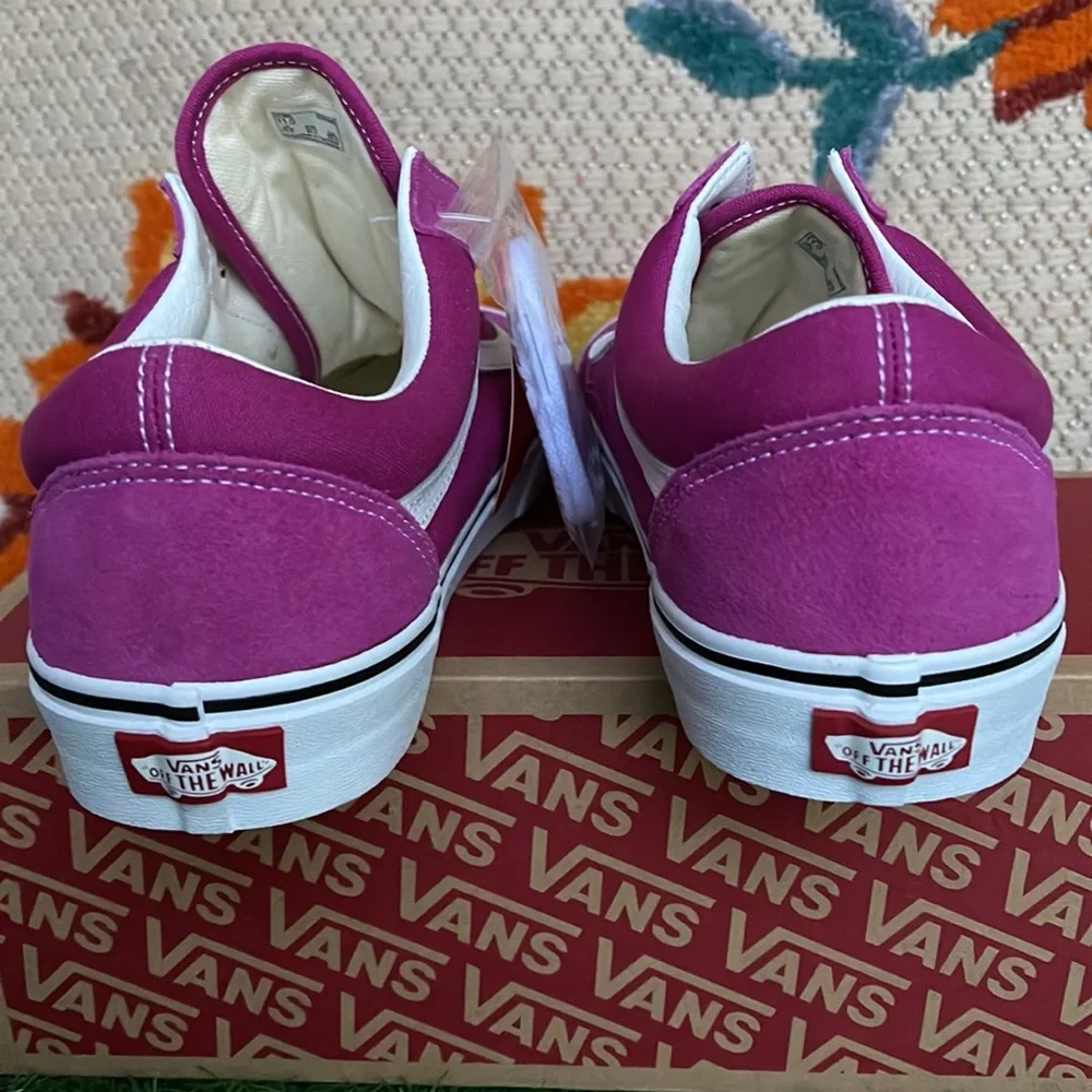 Vans •Old School Fuchsia Red/True White Men’s sneakers - Picture 14 of 16